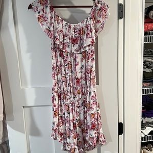Off the Shoulder Floral Romper
